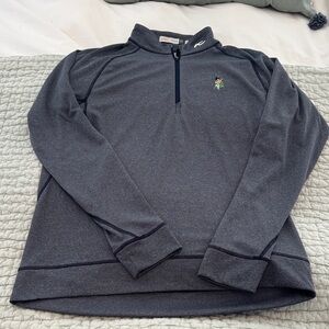 Men's Gray blue quarter zip - Highlands Golf